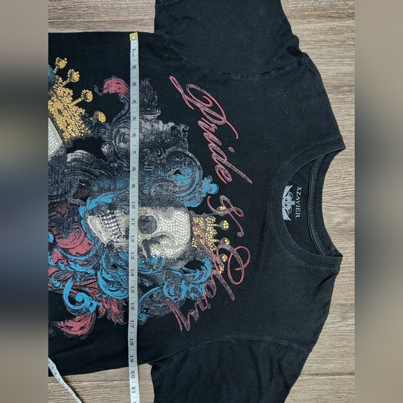 Xzavier Vintage Men's Pride & Glory King Skulls 💀 T-Shirt Size Medium - Picture 5 of 7